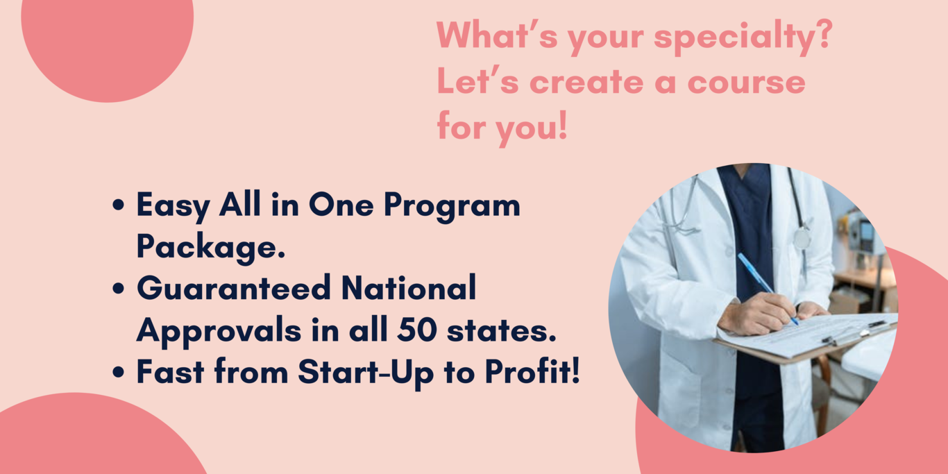 What’s your specialty? Let’s create a course for you!