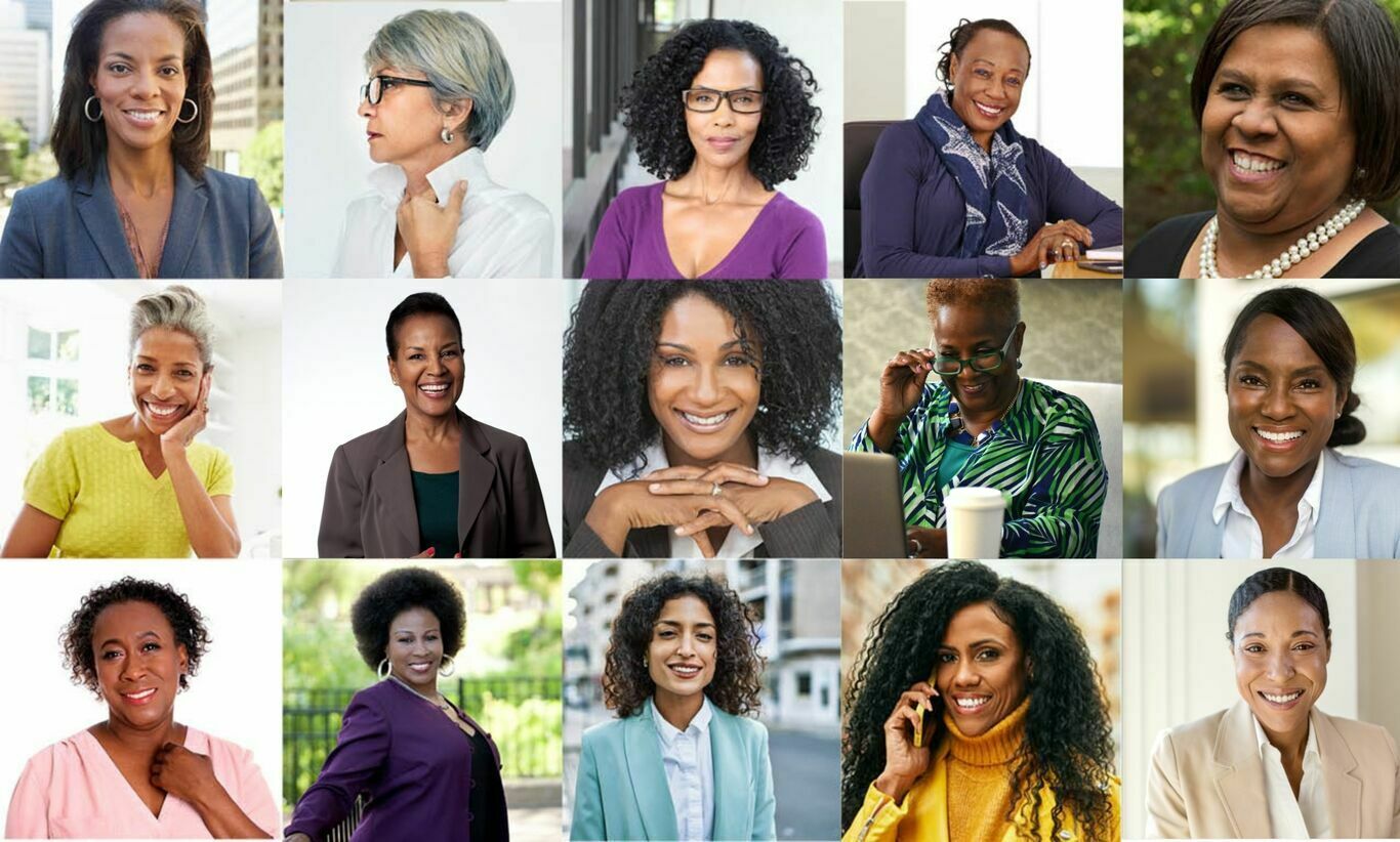Gallery of headshots of multicultural women