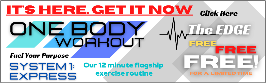 Graphics banner depicting the One Body Workouts