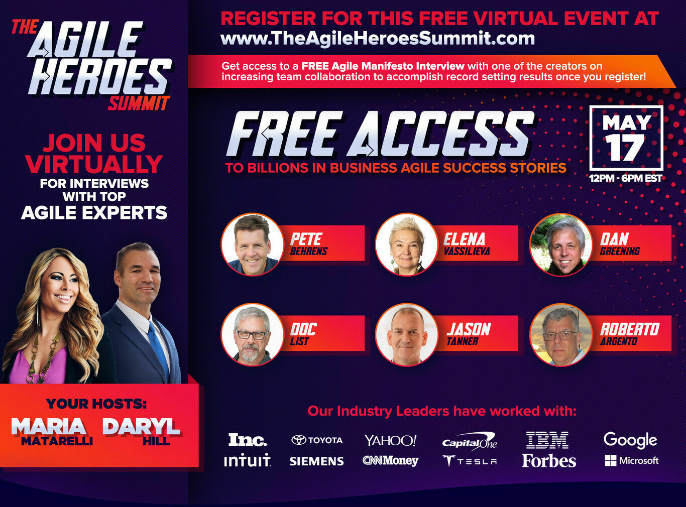 The Agile Heroes Summit All Speakers Graphic