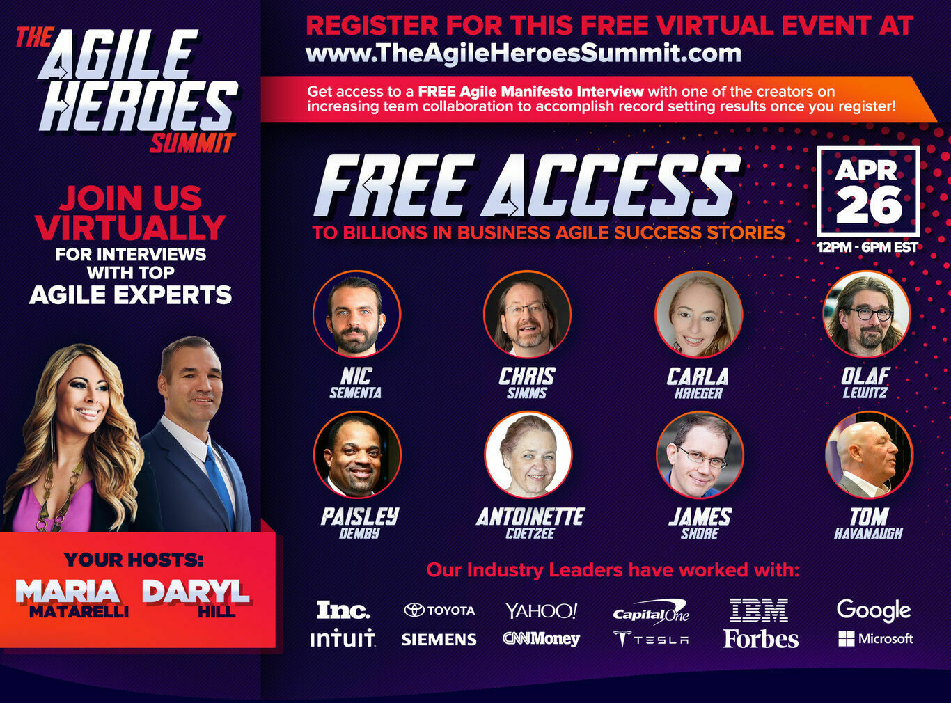 The Agile Heroes Summit 11.16.21 All Speakers Graphic